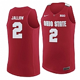 Ohio State Buckeyes #2 Musa Jallow Red College Basketball Jersey Dzhi,baseball caps,new era cap wholesale,wholesale hats